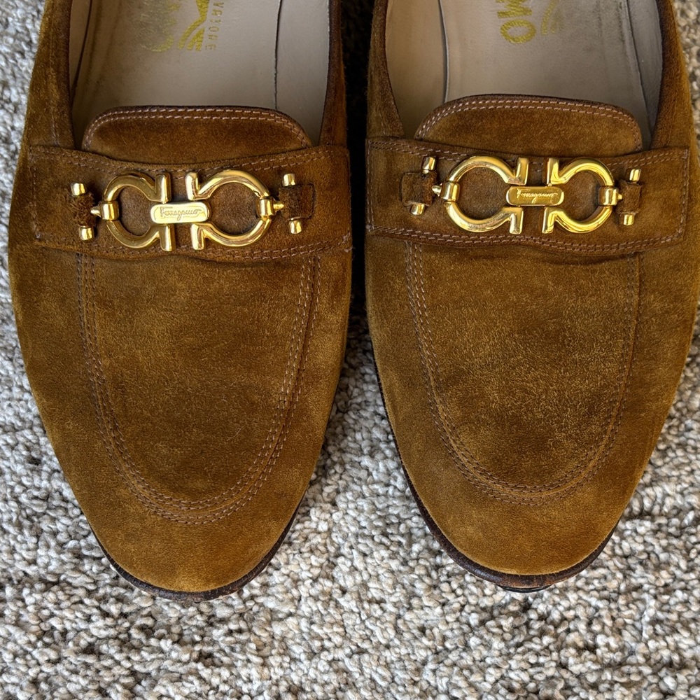 Salvatore Ferragamo Brown suede Loafers - Classic & Timeless- women’s Size 11
